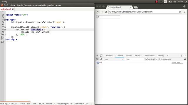 Контекст this при работе со стрелочными функциями в JavaScript смотреть онлайн