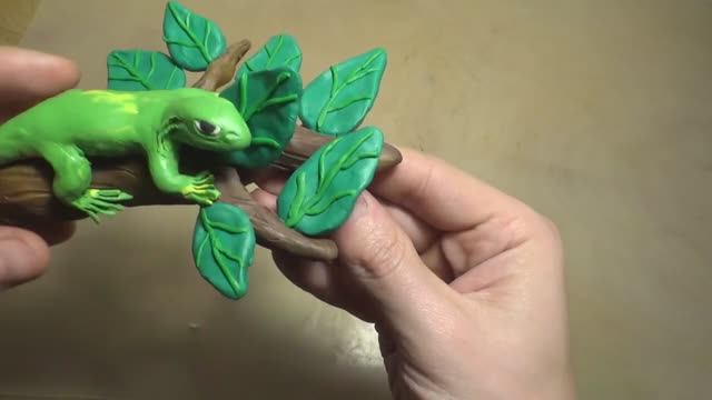 Как сделать ящерицу. Ящерица. Lizard. Ящерица из пластилина.