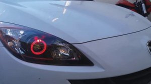 Argollas cristal rgb con bluetooth Mazda 3