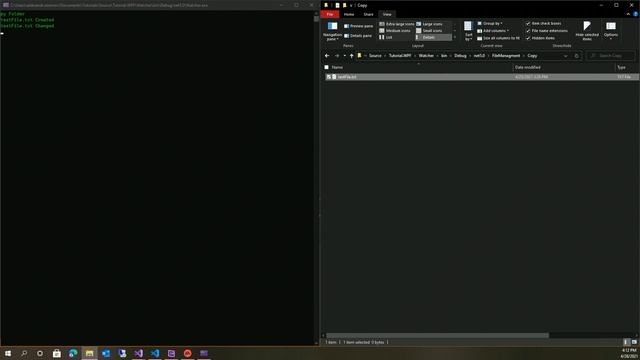 C# FileSystemWatcher работа с файлами