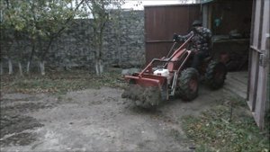 Вожу грунт мотоблоком