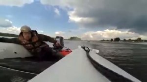 Катамаран Fast Cat 380, мотор Yamaha 30 D, гонки в Казани 2017!