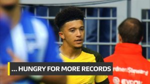 Jadon Sancho Unstoppable - 2 Goals and New Records for Dortmund’s Young Gun