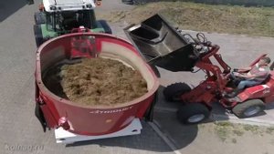 Техника приготовления корма КРС, для малых молочных хозяйств и частных фермеров  Смешивание и разда