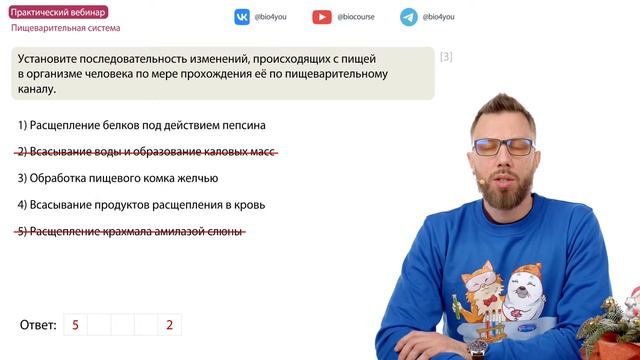 Пищеварительная система | ЕГЭ-2024 по биологии