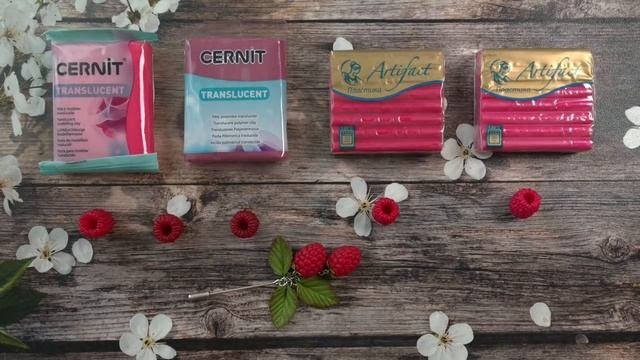 Материалы для создания ягодных украшений из полимерной глины.