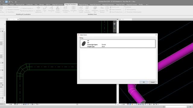 MagiCAD for Revit - Duct to Union смотреть онлайн