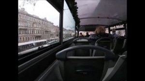 Экскурсия на двухэтажном автобусе. Санкт Питербург.