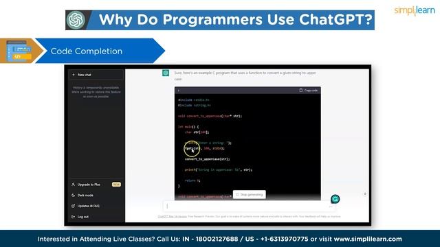 Chat GPT for Programming | Programming Using ChatGPT | ChatGPT For Beginners | Simplilearn