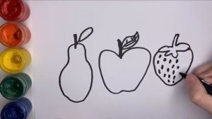 Рисование Фрукты для Детей рисунки для детей