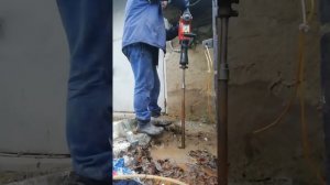 Первый опыт в забивание скважин