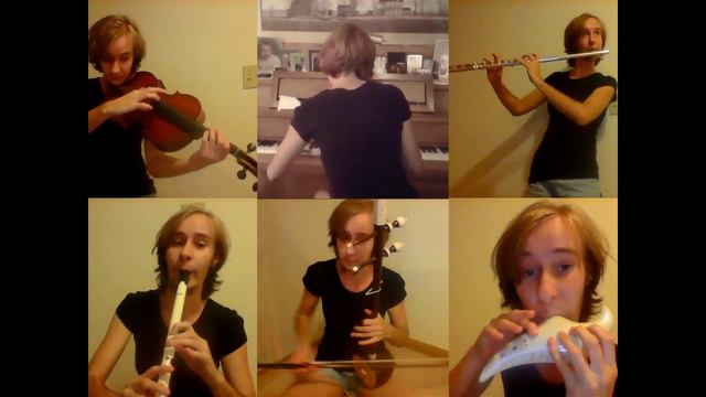 Gravity Falls Theme (7 instruments, 1 person) смотреть онлайн