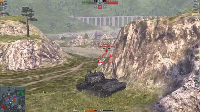 WoT BLITZ. Кумулятивные снаряды против брони СТ-1
