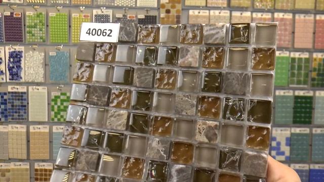 Коричневая мозаика из стекла и мрамора смотреть онлайн