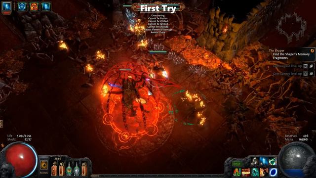 [Path of Exile 2.5] Dps Test run: Atziri vs Blade Flurry Berserker (87)