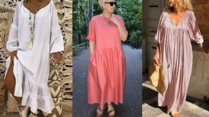 БОХО ПЛАТЬЯ ДЛЯ ЖЕНЩИН 50 ЛЕТ❤️МОДНЫЕ ПЛАТЬЯ НА ЛЕТО