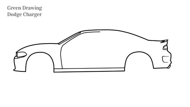How to draw a DODGE CHARGER SRT HELLCAT 2020 step by step смотреть онлайн