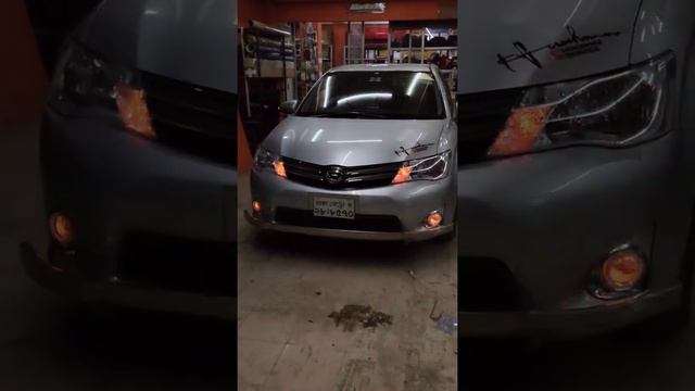 Toyota Axio Headlights modification