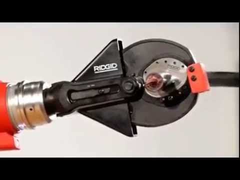 RE60 от RIDGID Резка кабеля, обжим наконечников и перфорация отверстий с помощью одного инструмента