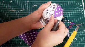 Красивые новогодние шары в технике Кинусайга на елку, текстильные, легко и просто своими руками