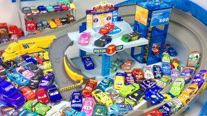 Тачки Машинки из Мультика Флорида 500 Гараж Новые Игрушки Распаковка