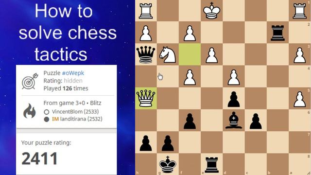 How To Solve Master Level Chess Tactics| Chess Basics