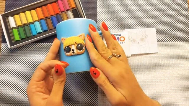 Лепим кошечку питомца для куклы Лол.Lol pet кошка.Polimer clay tutorial.