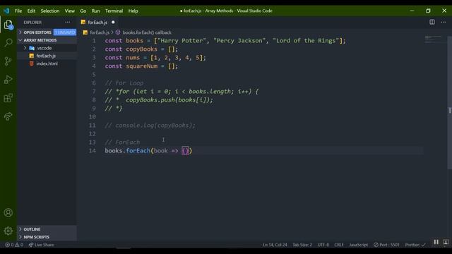 ForEach in 6 minutes | Array Methods