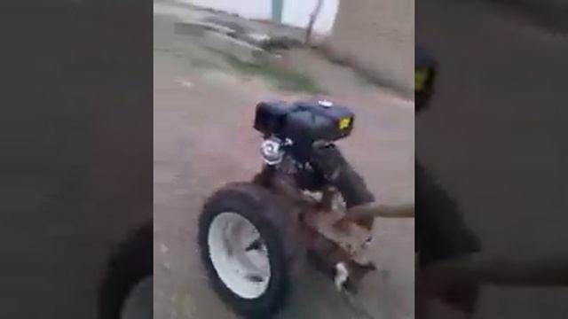 Самаделный мотоблок тест