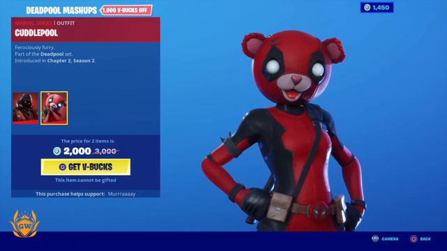 New Deadpool skins! RAVENPOOL  CUDDLEPOOL SKINS ARE HERE! New Fortnite Deadpool skins!