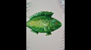 Роспись стены акриловыми красками.