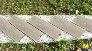 Тротуарная плитка из цемента с фактурой дерева