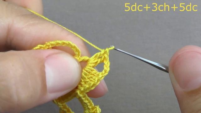 Очаровательное КРУЖЕВО КРЮЧКОМ легкое ВЯЗАНИЕ  для начинающих  Very Easy Crochet lace for beginners