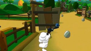 Страусиные Бега #2 бега страусов с препятствиями  мультяшная игра