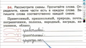 Упражнение 84 - ГДЗ по Русскому языку Рабочая тетрадь 4 класс (Канакина, Горецкий) Часть 1