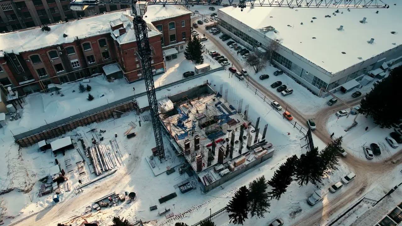 ЖК "Оскар" в Новосибирске - Ход строительства Февраль 2024 смотреть онлайн
