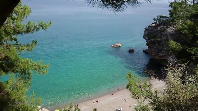 Турция.Кемер.Дикий пляж в Бельдиби,,Beldibi,,добираемся по суше.