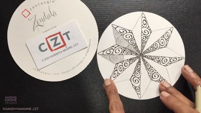 ZENDALA JOY Day 6 - String 13, exploring Zentangle® and Mandala смотреть онлайн