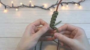 DIY paracord christmas wreath/Рождественский венок из паракорда