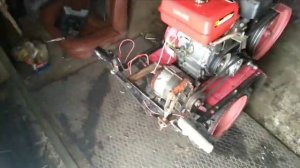 Фары на мотоблоке Кадви (нева) с генератором от ДТ-75 - Lights on Tillers Kadvi generator of DT-75