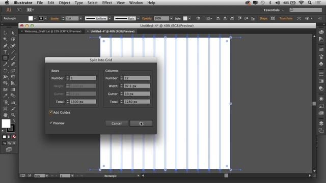 Make a Responsive Web Design Grid in Illustrator смотреть онлайн