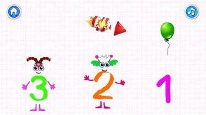 Bini Bambini 123 - учим цифры 3 4 - развивающие игры для самых маленьких