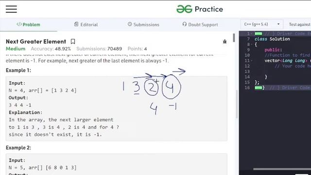 Monotonic Increasing & Decreasing Stack | Next Greater Element смотреть онлайн