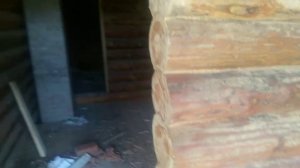 ОБЗОР Бревенчатый дом:пол,потолок,проемы косяки интересные решение 1 часть