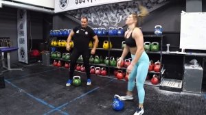 Комплекс тренировки с гирей ФУЛ БОДИ Иван Денисов и Ксения Голощапова