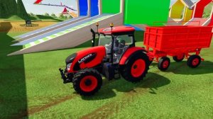 HARVESTING & TRANSPORTING BASKETBALLS WITH FENDT TRACTORS - Farming Simulator 22