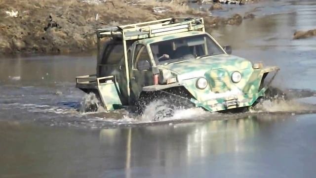 вездеход болотоход Дракон- на резине низкого давления 