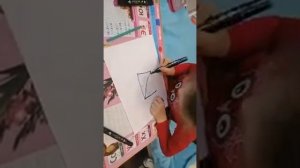 Геометрия для самых маленьких (делим прямоугольник на 8 треугольников)