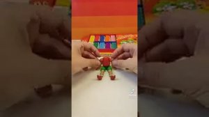 Поделка из пластилина Буратино