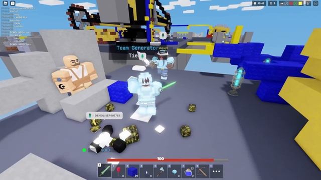 I Used a VOICE CHANGER to Sound like a E-BOY (Roblox Bedwars) смотреть онлайн